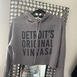 Detroit’s original vinyasa crop sweater